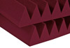 Auralex&nbsp;Studiofoam Wedge - Twelve 2 Inch, 2x2 Foot Panels - Burgendy