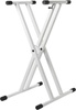Strukture&nbsp;Double X-Brace Keyboard Stand - Gloss White