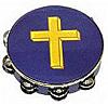 Remo&nbsp;Gold Cross Tambourine - 10 Inch Double
