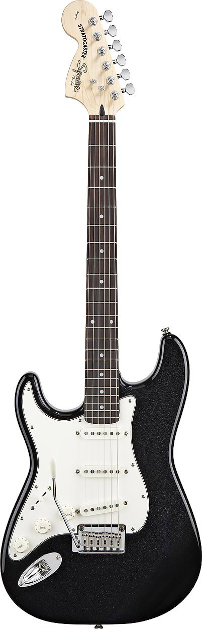 Standard Stratocaster Left Handed - Black Metallic - Rosewood
