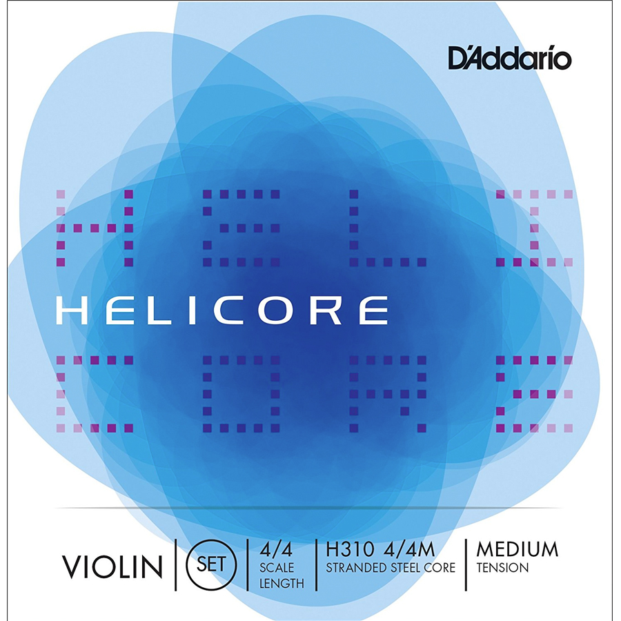 Helicore 4/4 Size Violin Strings - Medium