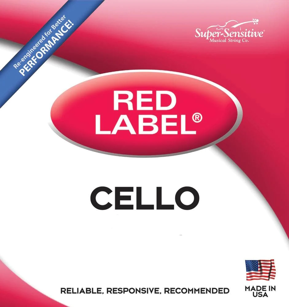Red Label 4/4 Cello Medium Strings