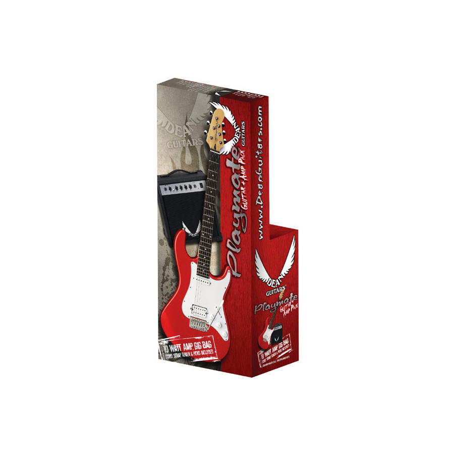 Playmate Avalanche Guitar Package - Red Finish