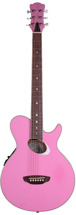 Diana Acoustic Guitar - Venus Pink Finish