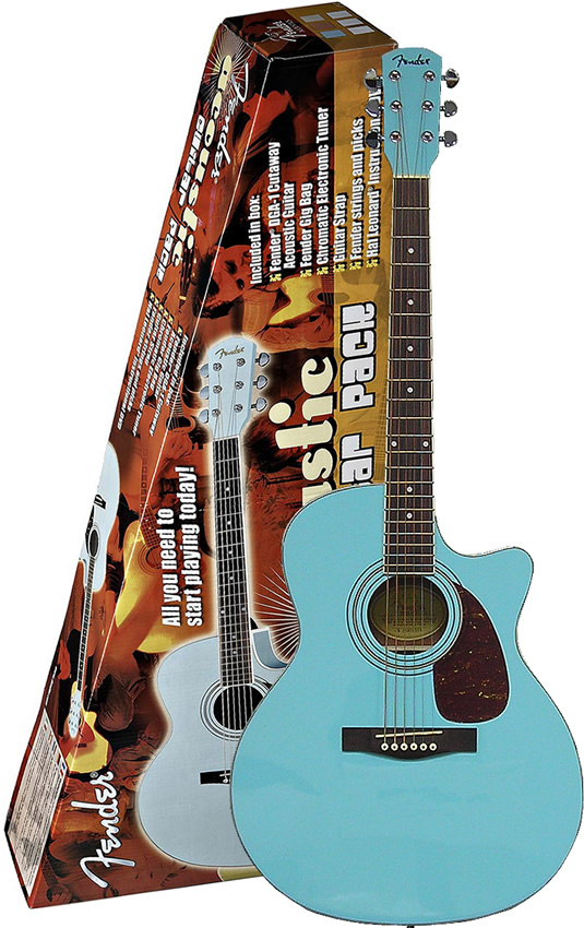 DGA1 Acoustic Guitar Pack - Blue Finish