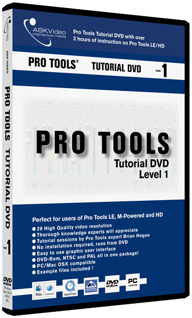Pro Tools Tutorial DVD - Level 1