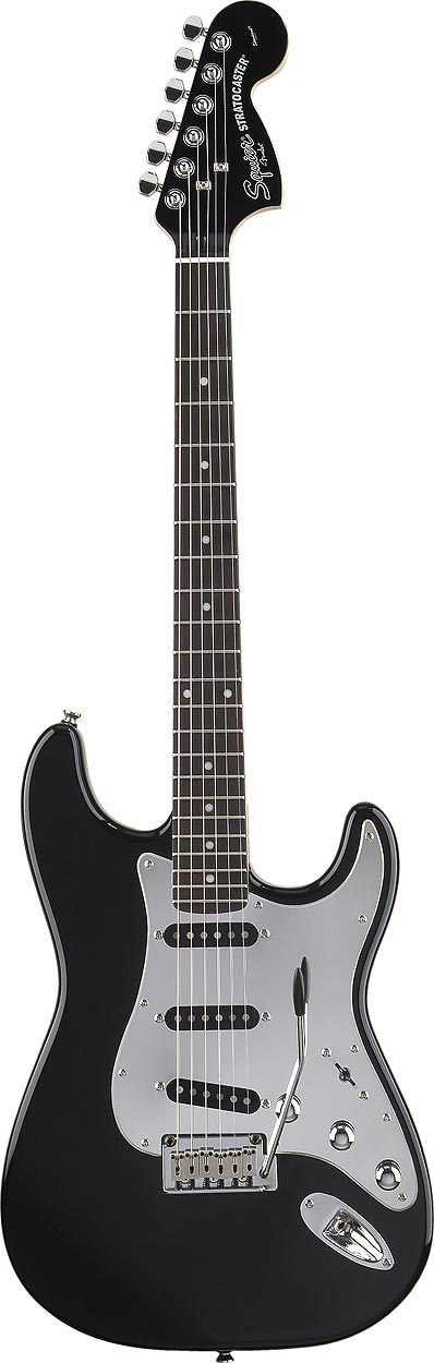 Black and Chrome Standard Stratocaster Special - Black - Rosewood