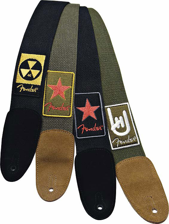 Patchworks Cotton Strap - Red Star Green