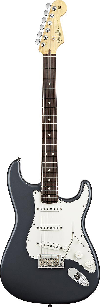 American Standard Stratocaster - Charcoal Frost Metallic with Case - Rosewood