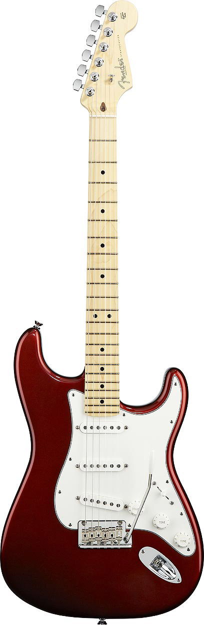 American Standard Stratocaster - Candy Cola with Case - Maple