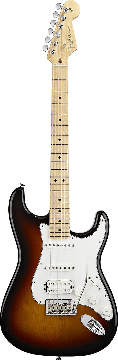 American Standard Stratocaster® HSS - 3-Color Sunburst with Case - Maple