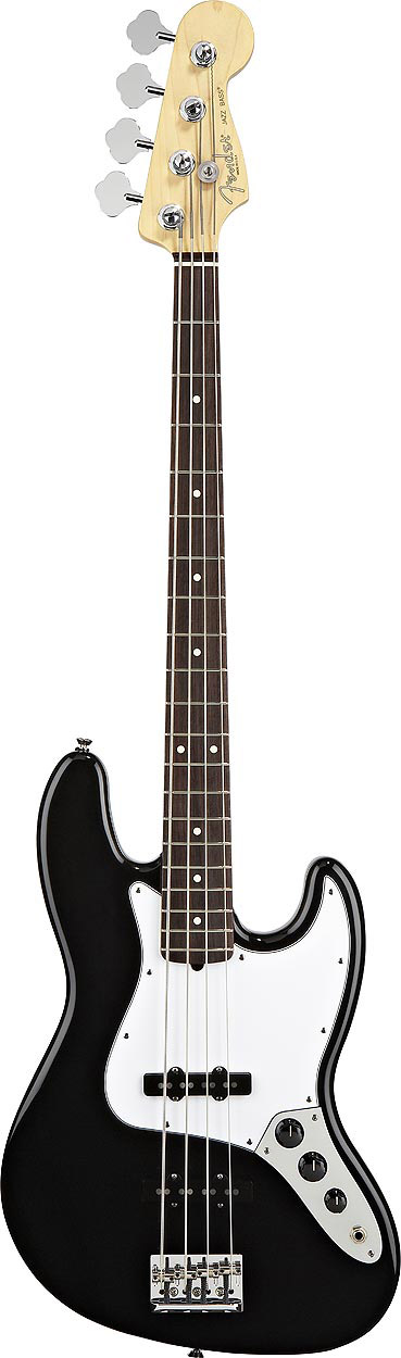 American Standard Jazz Bass - Black with Case - Rosewood
