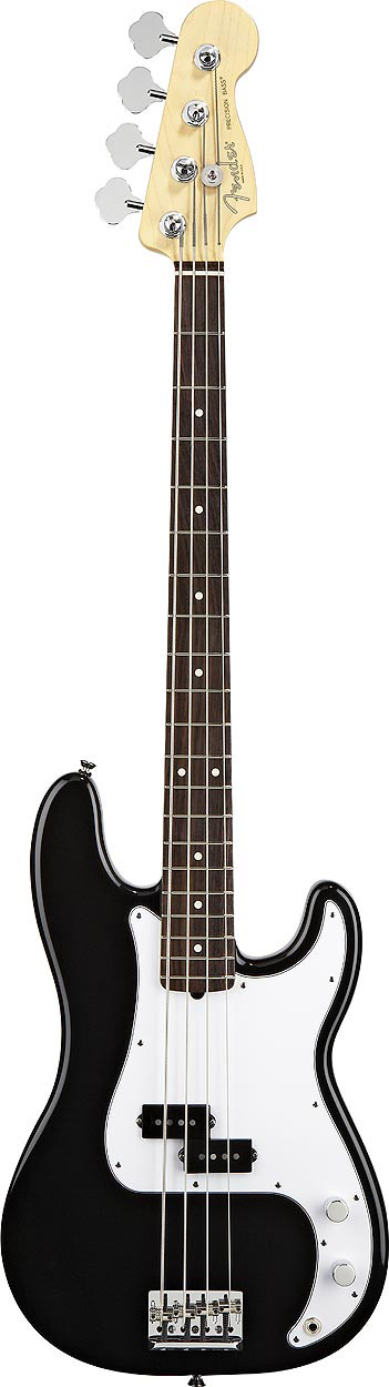 American Standard P Bass - Black with Case - Rosewood