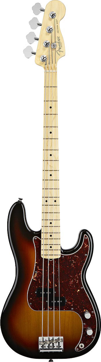 American Standard P Bass - 3-Color Sunburst with Case - Maple