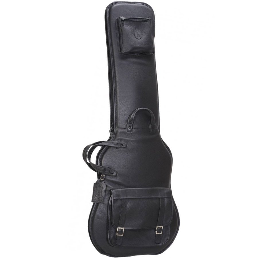 LM19 Premium Leather Bass Guitar Bag