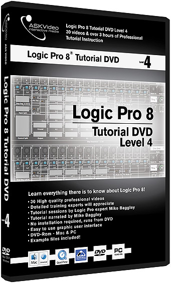 Logic Pro 8 Tutorial DVD -  Level 4