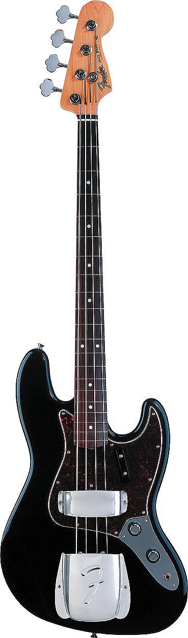 American Vintage 62 Jazz Bass® - Black with Case