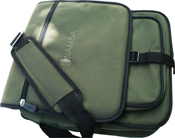 Shaka Laptop Messenger Bag - Olive Green/Bronze
