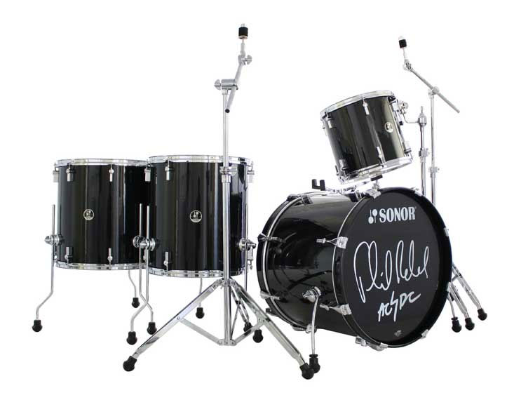 Phil Rudd Signature 4 Piece Shell Kit Drum Set - Black