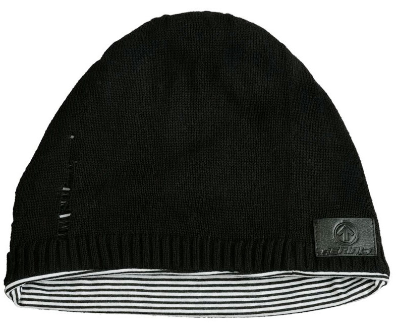 Sound Disk Beanie - Knit Black Fitted