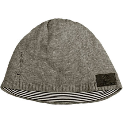 Sound Disk Beanie - Knit Grey Fitted
