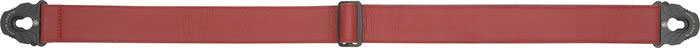 2 inch Planet Lock Leather Guitar Strap - Red