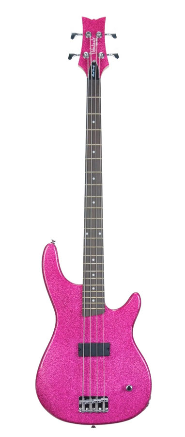 Debutante Rock Candy Electric Bass Guitar - Atomic Pink