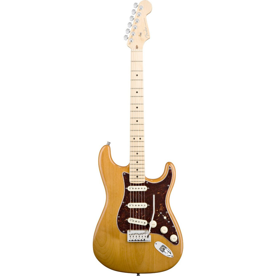 American Deluxe Stratocaster - Amber- Maple Neck
