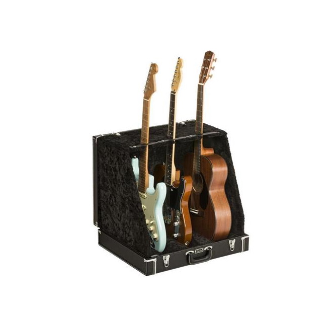 3 Guitar Case Stand - Black