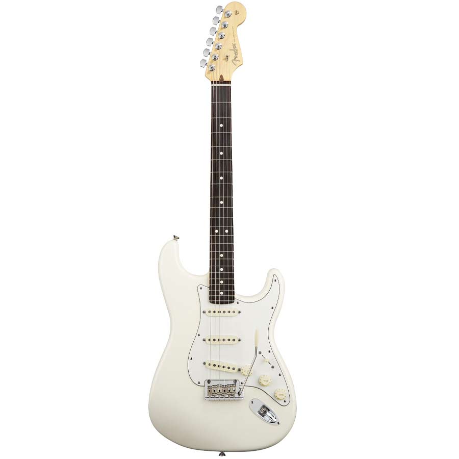 American Standard Stratocaster - Olympic White with Case - Rosewood