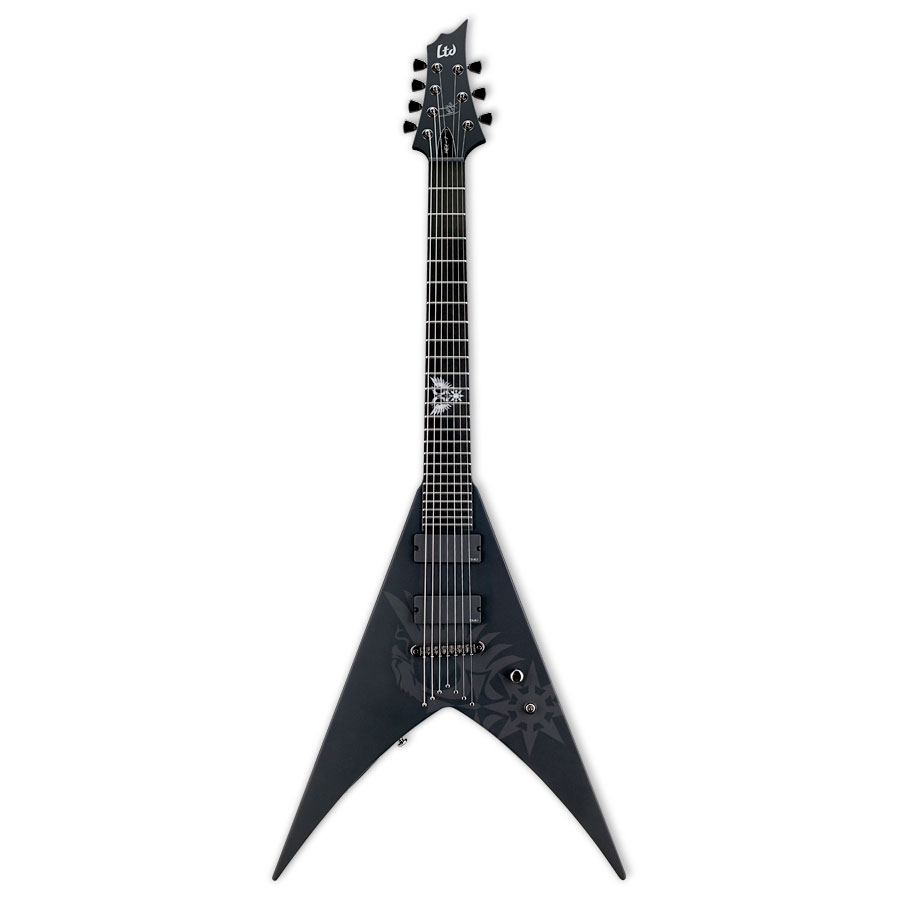 LTD HEX-7 Black with Eagle Graphic