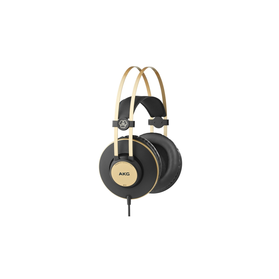 AKG Pro Audio K92 Over-Ear, Closed-Back, Studio Headphones, Matte Black and  Gold