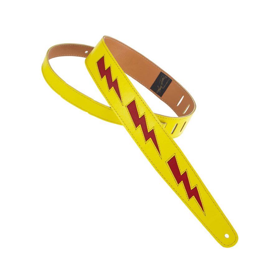 Bolt Series Leather Strap Yellow/Red