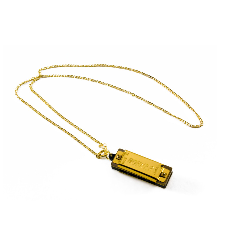 37C Mini Harmonica Gold Key of C 