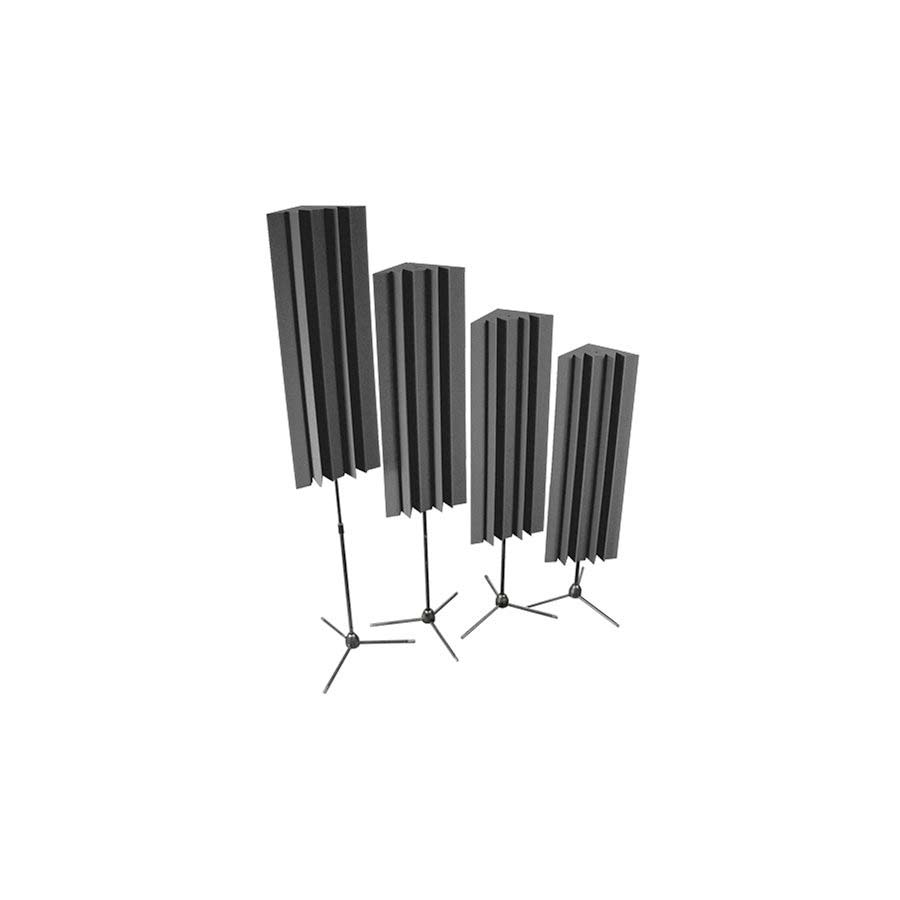 Stand-Mounted LENRD  Bass Traps - Charcoal