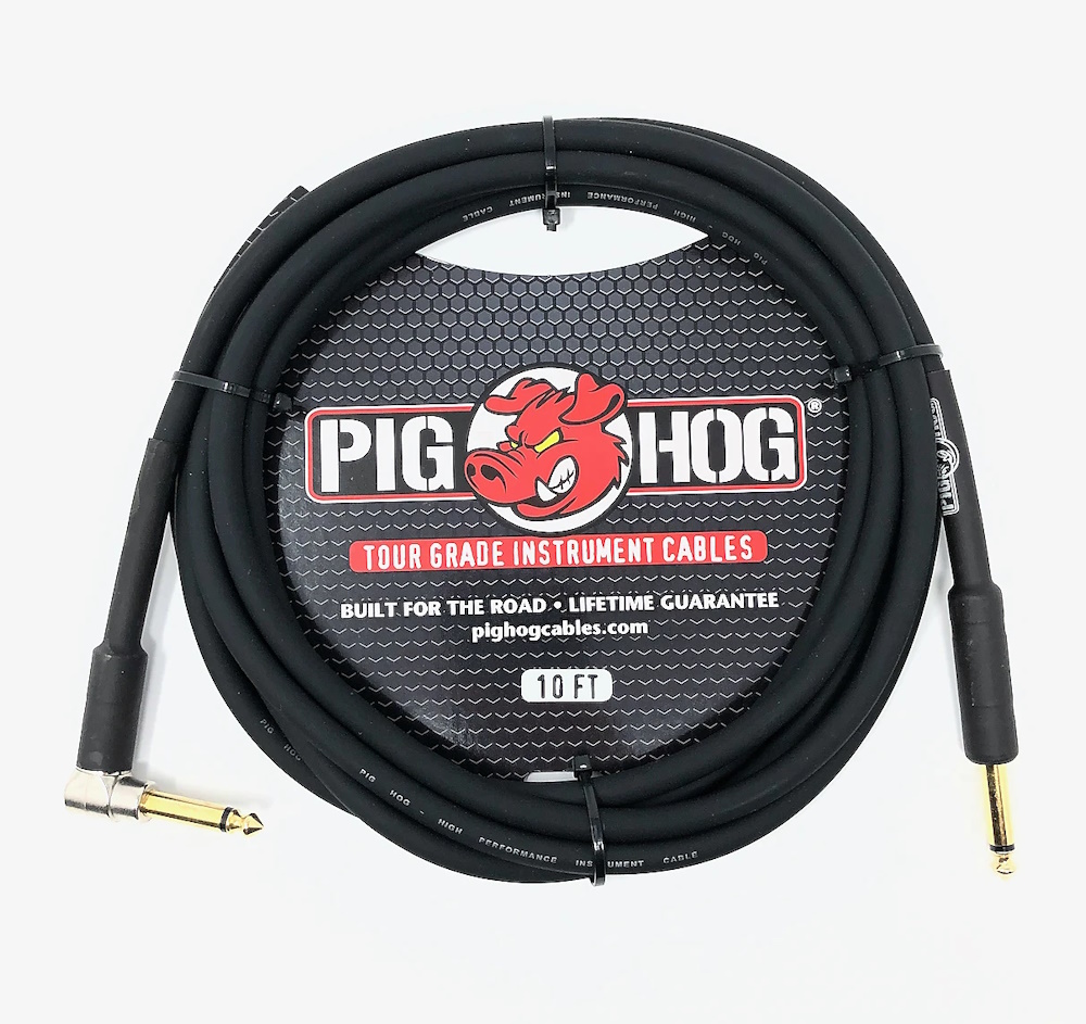 PH186R High Performance 8mm Right-Angle Guitar Instrument Cable 18.5 Feet