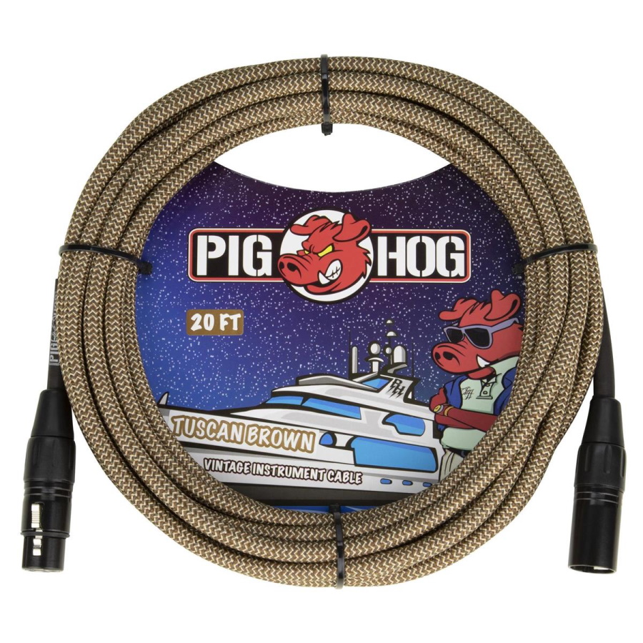 Tuscan Brown Woven - 20ft XLR Cable