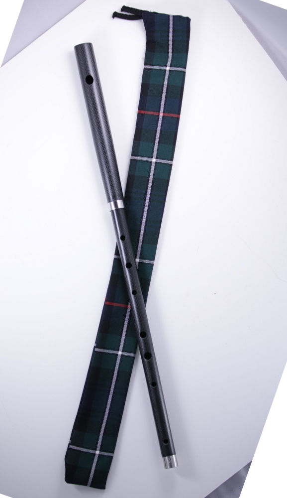 8th Street Music Carbony Celtic Winds lightweight Irish Flute in D w/  Close Finger Spacing