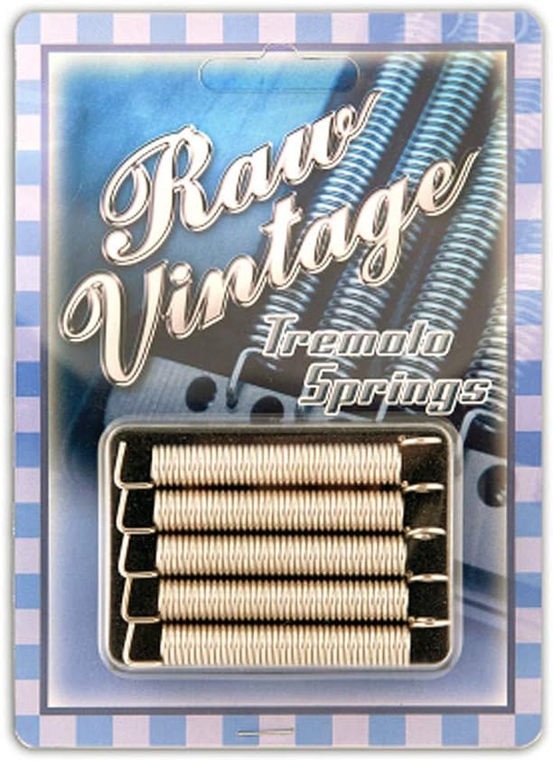 Raw Vintage Electric Guitar Replacement Tremolo Springs Set of 5 