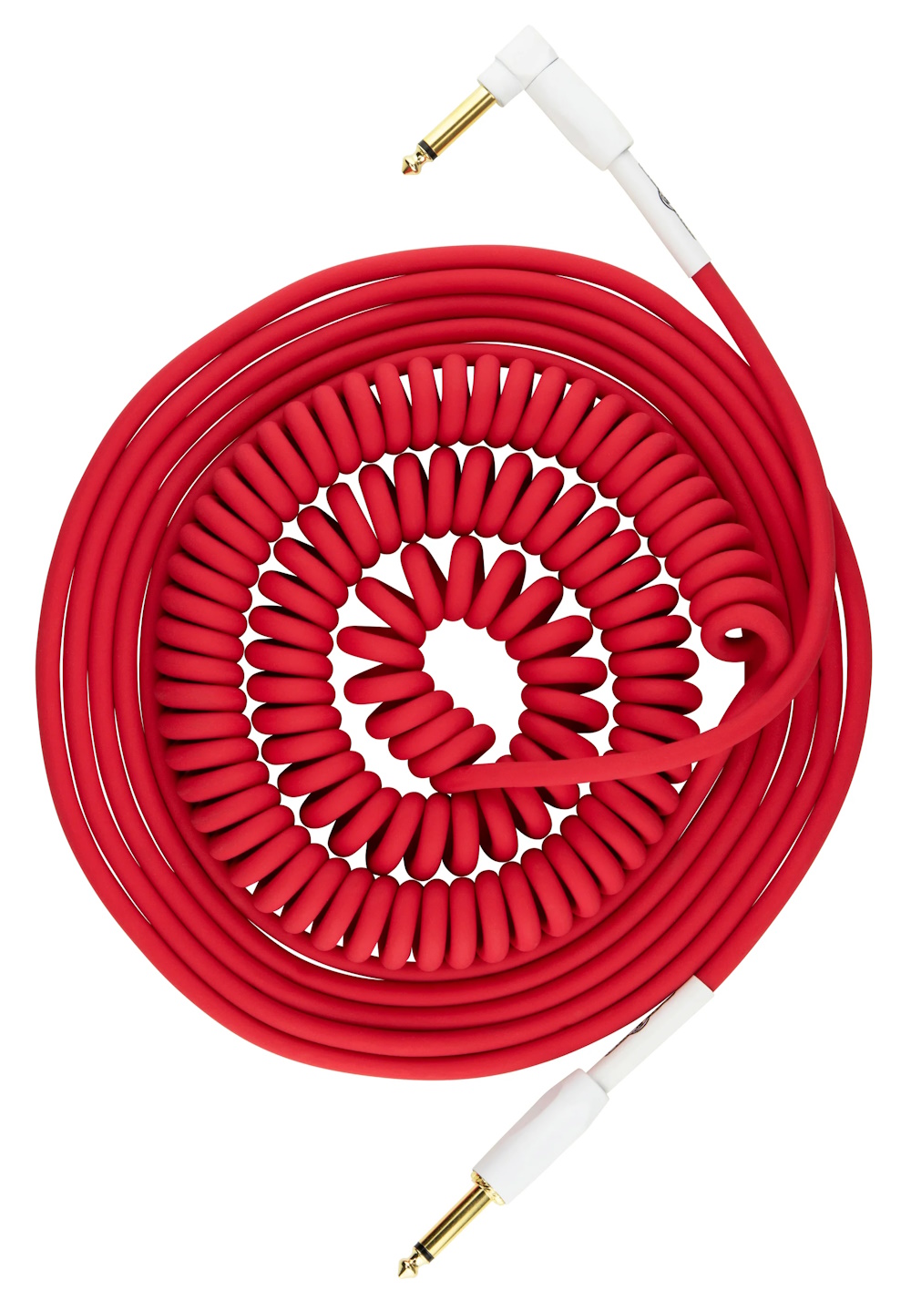 Half Coil Instrument Cable 30 ft Candy Apple Red