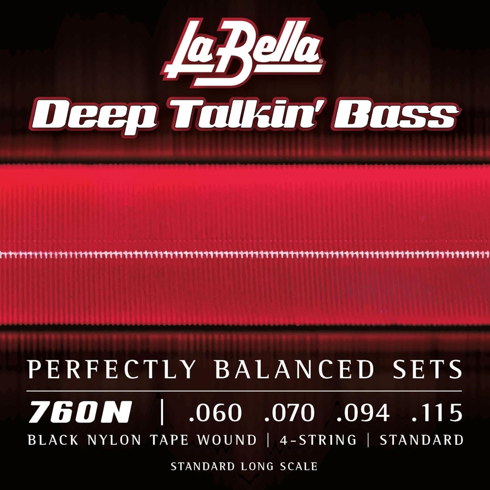 760N Deep Talkin Bass Black Nylon Tape Wound