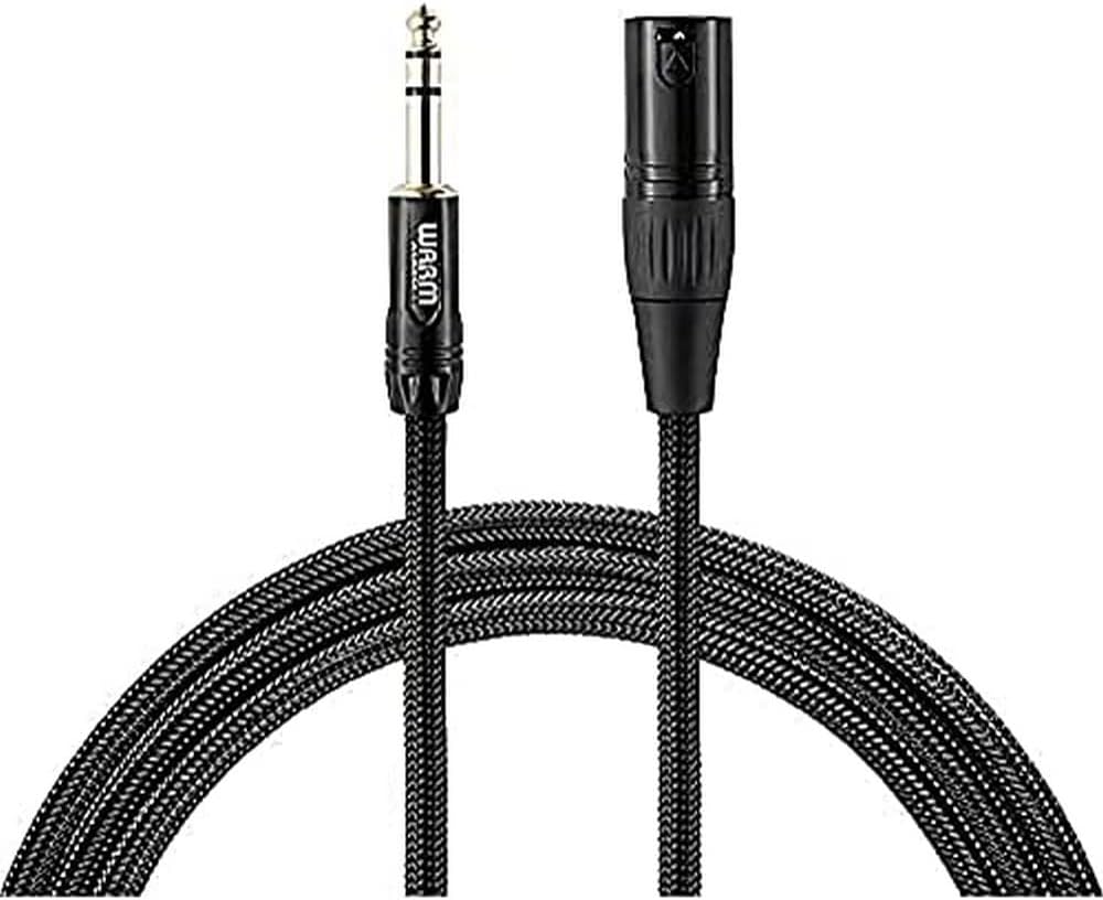 Premier Series XLR Male to TRS Male Cable 3 foot