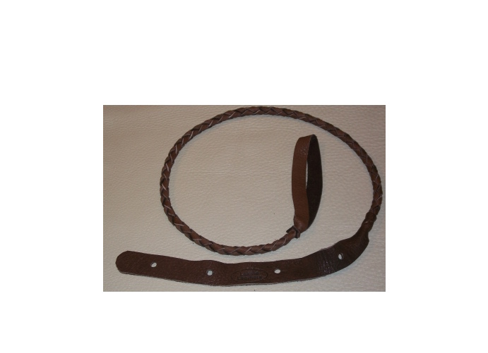 Braided Round Mandolin Strap Chocolate